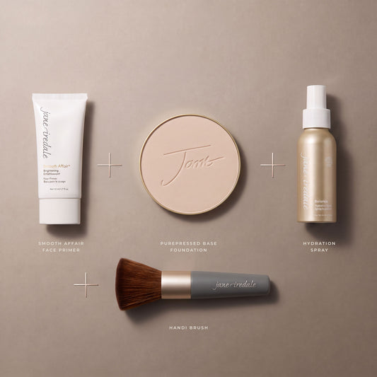 Jane Iredale Essentials Set Brush Deal | PurePressed Base