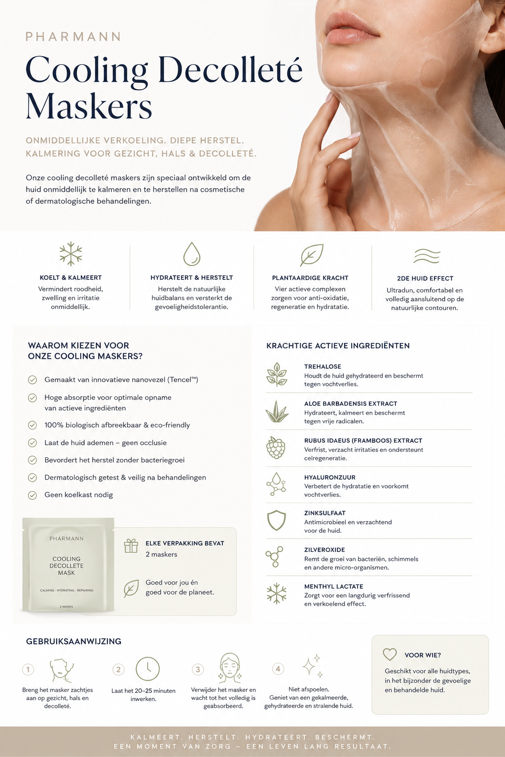 Cooling Décollete Mask = 2 stuks/box